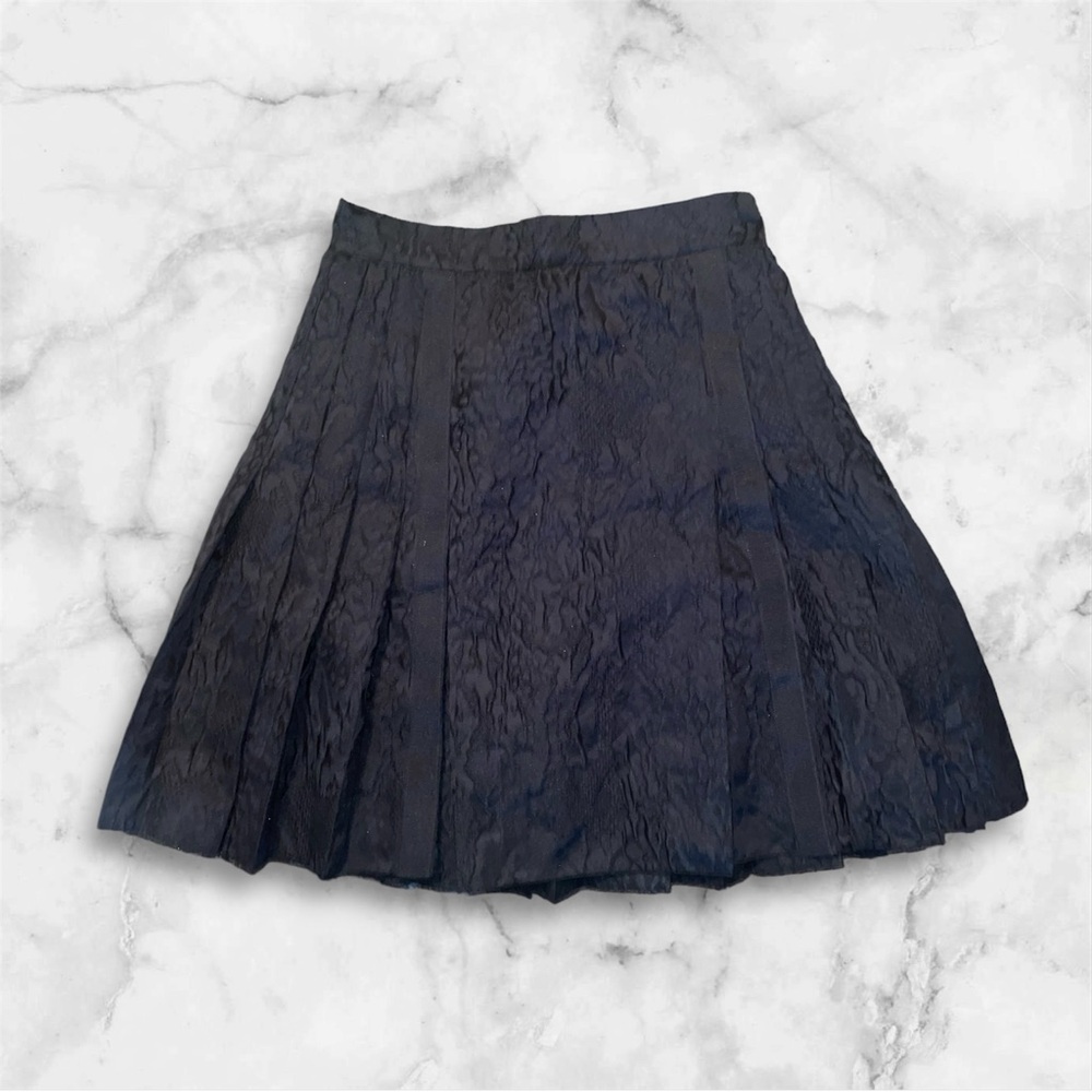 Dolce & Gabanna high end black jacquard woven skirt.